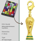 Official FIFA World Cup Trophy Dangler - 1 Inch Collectible for Keys Purse & Backpacks