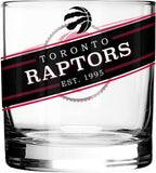 Toronto Raptors Black Label Rocks Glass Set of Two 10oz NBA Basketball - The Sports Vault