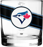 Toronto Blue Jays Black Label Rocks Glass Set of Two 10oz MLB Baseball - The Sports Vault