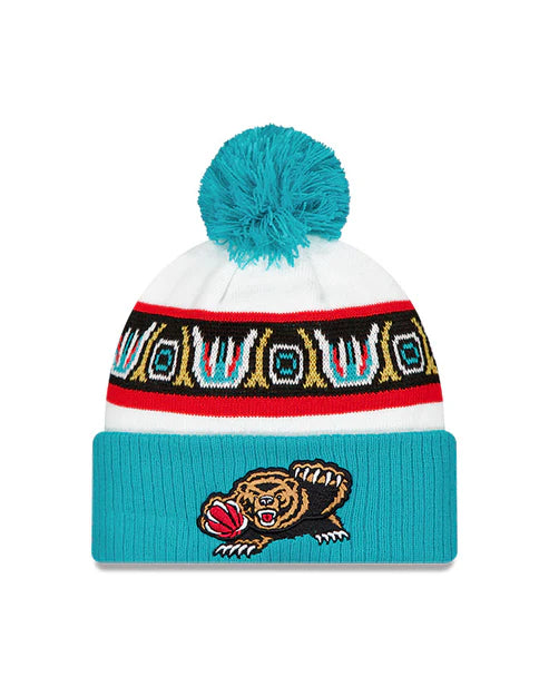 Men's Vancouver Memphis Grizzlies New Era Classic Knit Toque With Pom