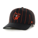 Men's Baltimore Orioles '47 x Rawlings Pinstripe Hitch Adjustable Hat - Black/Orange
