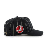 Men's Chicago White Sox '47 x Rawlings Pinstripe Hitch Adjustable Hat - Black/White