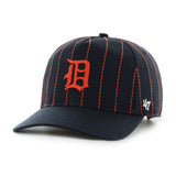 Men's Detroit Tigers '47 x Rawlings Pinstripe Hitch Adjustable Hat - Navy/Orange