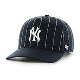 Men's New York Yankees '47 x Rawlings Pinstripe Hitch Adjustable Hat - Navy/White