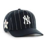 Men's New York Yankees '47 x Rawlings Pinstripe Hitch Adjustable Hat - Navy/White