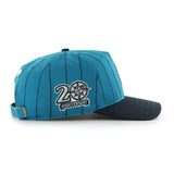 Men's Seattle Mariners '47 x Rawlings Pinstripe Hitch Adjustable Hat - Teal/Navy