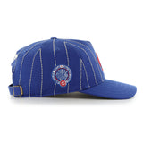 Men's Chicago Cubs '47 x Rawlings Pinstripe Hitch Adjustable Hat - Royal/White