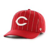 Men's Cincinnati Reds '47 x Rawlings Pinstripe Hitch Adjustable Hat - Red/White