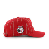 Men's Cincinnati Reds '47 x Rawlings Pinstripe Hitch Adjustable Hat - Red/White