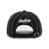 Men's Pittsburgh Pirates '47 x Rawlings Pinstripe Hitch Adjustable Hat - Black/Gold