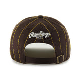Men's San Diego Padres '47 x Rawlings Pinstripe Hitch Adjustable Hat - Brown/Yellow