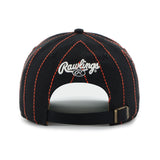 Men's San Francisco Giants '47 x Rawlings Pinstripe Hitch Adjustable Hat - Black/Orange