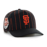 Men's San Francisco Giants '47 x Rawlings Pinstripe Hitch Adjustable Hat - Black/Orange