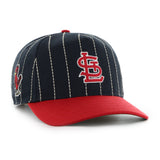 Men's St Louis Cardinals '47 x Rawlings Pinstripe Hitch Adjustable Hat - Black/Red