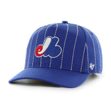Men's Montreal Expos '47 x Rawlings Pinstripe Hitch Adjustable Hat - Royal/White