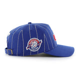 Men's Montreal Expos '47 x Rawlings Pinstripe Hitch Adjustable Hat - Royal/White