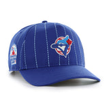 Men's Toronto Blue Jays '47 x Rawlings Pinstripe Hitch Adjustable Hat - Royal/White