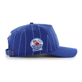 Men's Toronto Blue Jays '47 x Rawlings Pinstripe Hitch Adjustable Hat - Royal/White