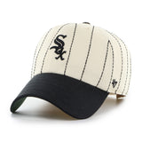 Men's Chicago White Sox '47 x Rawlings Pinstripe Clean Up Adjustable Hat - Natural/Black