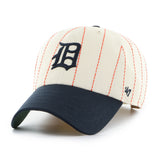 Men's Detroit Tigers '47 x Rawlings Pinstripe Clean Up Adjustable Hat - Natural/Navy