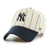 Men's New York Yankees '47 x Rawlings Pinstripe Clean Up Adjustable Hat - Natural/Navy
