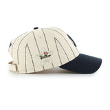 Men's New York Yankees '47 x Rawlings Pinstripe Clean Up Adjustable Hat - Natural/Navy