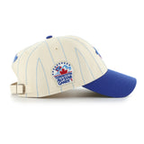 Men's Toronto Blue Jays '47 x Rawlings Pinstripe Clean Up Adjustable Hat - Natural/Blue