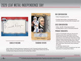 2026 Leaf Metal Independence Day Founding Fathers Box 4 Cards Per Box