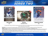 2023/24 Upper Deck Series 2 Hockey Hobby Box 12 Packs per Box, 12 Cards per Pack