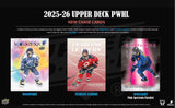 2025/26 Upper Deck PWHL Hockey Hobby Box 12 Packs Per Box, 6 Cards Per Pack