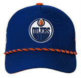 Youth Edmonton Oilers Fanatics 2026 NHL Draft Authentic Pro On Stage Adjustable Hat – Blue