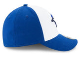 Men's Toronto Blue Jays New Era White/Royal Cooperstown Logo 39Thirty Flex Fit Hat