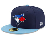 Men's Toronto Blue Jays New Era Royal/Powder Blue 2025 MLB Postseason Side Patch 59FIFTY Fitted Hat
