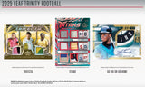 2025 Leaf Trinity Football Hobby Box  6 Cards Per Box - Bleacher Bum Collectibles