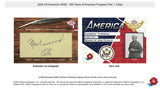 2026 Historic Autographs America's 250th Anniversary Part 1: Cities Hobby Box 6 Packs Per Box, 5 Cards Per Pack