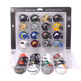 Riddell 32 Piece NFL Helmet Tracker Set - gumball size helmets - All NFL current Logo's - New 2024 Set