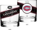 Montreal Canadiens Black Label Rocks Glass Set of Two 10oz NHL Hockey - The Sports Vault