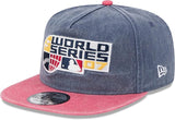 New Era MLB Boston Red Sox World Series 2007 Pigment Dyed Golfer Snapback Hat - Blue/Red