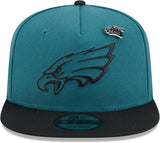 Men's New Era Green/Black Philadelphia Eagles 2024 Inspire Change A-Frame 9FIFTY Snapback Hat