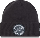 Buffalo Bills NFLFootball New Era 2022 Inspire Change Cuffed Knit Hat - Black