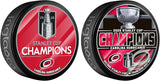 Carolina Hurricanes 2026 Stanley Cup Champions Two-Piece Puck Set