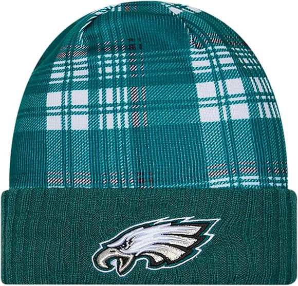 Philadelphia Eagles New Era Sideline Statement Cuffed Knit Hat - Green