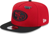 Men's New Era Red/Black San Francisco 49ers 2024 Inspire Change A-Frame 9FIFTY Snapback Hat