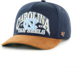 Men's 47 NCAA North Carolina Tar Heels Break Wood Suede Hitch Adjustable Snapback Hat - Navy