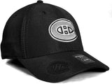 Men's American Needle NHL Montreal Canadiens Platinum E-Boss Stretch Fit Hat - Black
