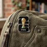 Official 2026 FIFA World Cup Edition - 35mm 2D Emblem Lapel Pin - Silver Colour