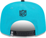 Men's New Era Aqua/Black Miami Dolphins  2024 Inspire Change A-Frame 9FIFTY Snapback Hat