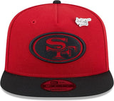 Men's New Era Red/Black San Francisco 49ers 2024 Inspire Change A-Frame 9FIFTY Snapback Hat