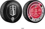 Carolina Hurricanes 2026 Stanley Cup Champions Two-Piece Team Celebration & Roster Puck Set