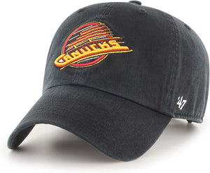 Vancouver Canucks Retro '47 NHL Clean Up Slouch Adjustable Navy Buckle Hat Cap